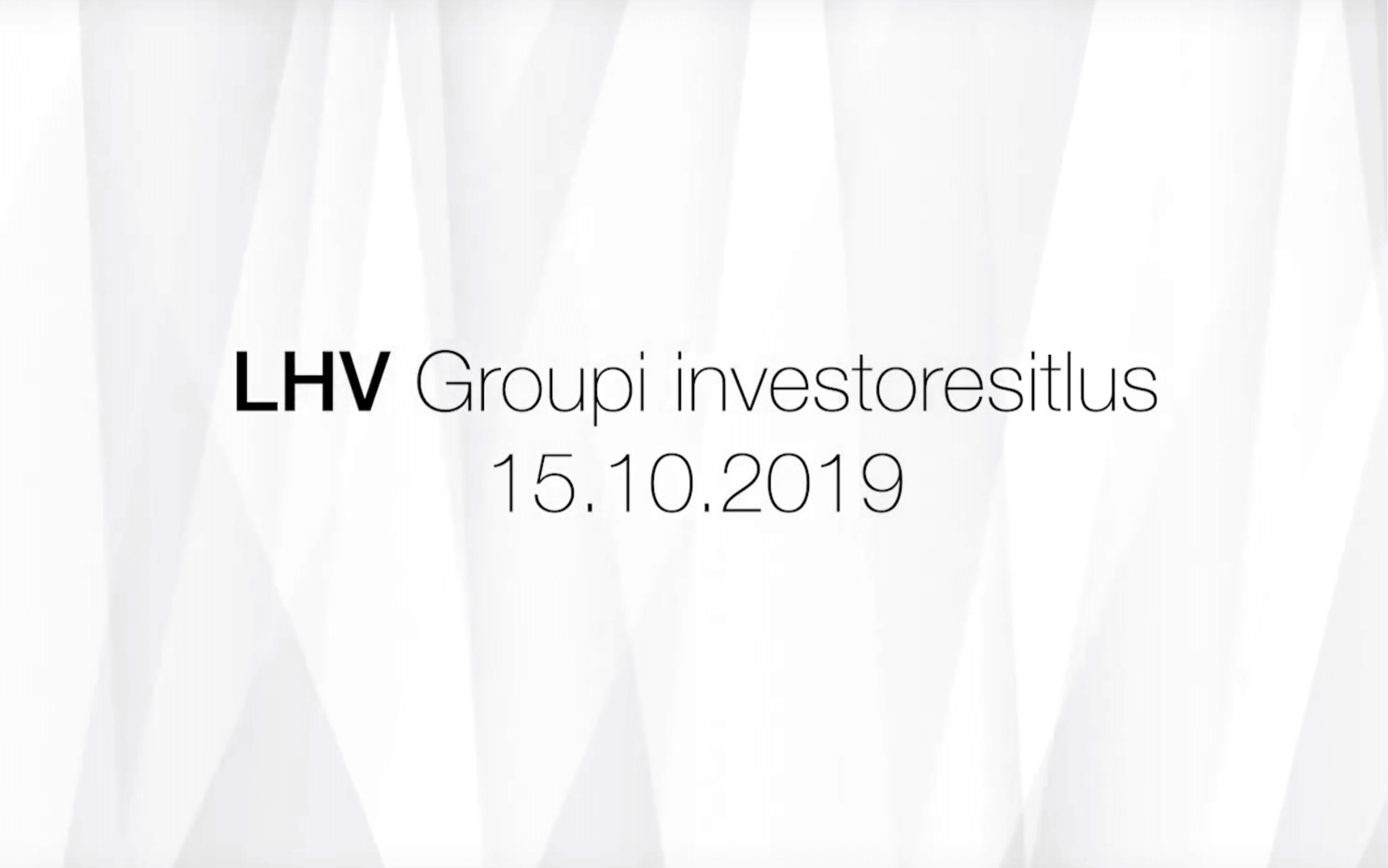 Investoresitlus 15.10.2019
